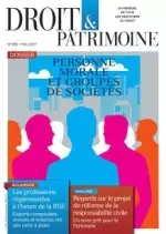 Droit & Patrimoine - Mai 2017